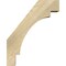 Ekena Millwork 6"W x 16"D x 20"H Merced Rough Sawn Knee Brace, Douglas Fir BRC06X16X20MRC00RDF - alternate 3
